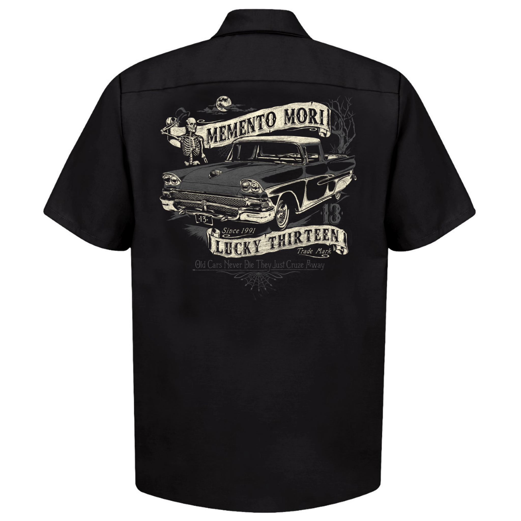 Lucky 13 DEAD RANCH Work Shirt Hoodie, Sweatshirt | CoreVibeTees.com (Image 1)