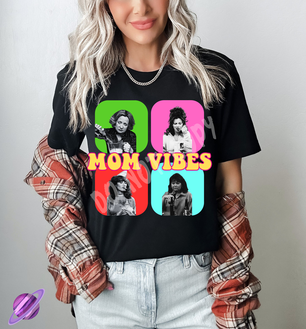 MOM VIBES TEE Hoodie, Sweatshirt | CoreVibeTees.com (Image 1)
