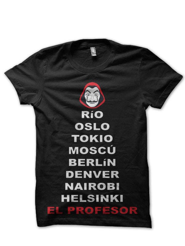 Money Heist Black T-Shirt Style009 Hoodie, Sweatshirt | CoreVibeTees.com