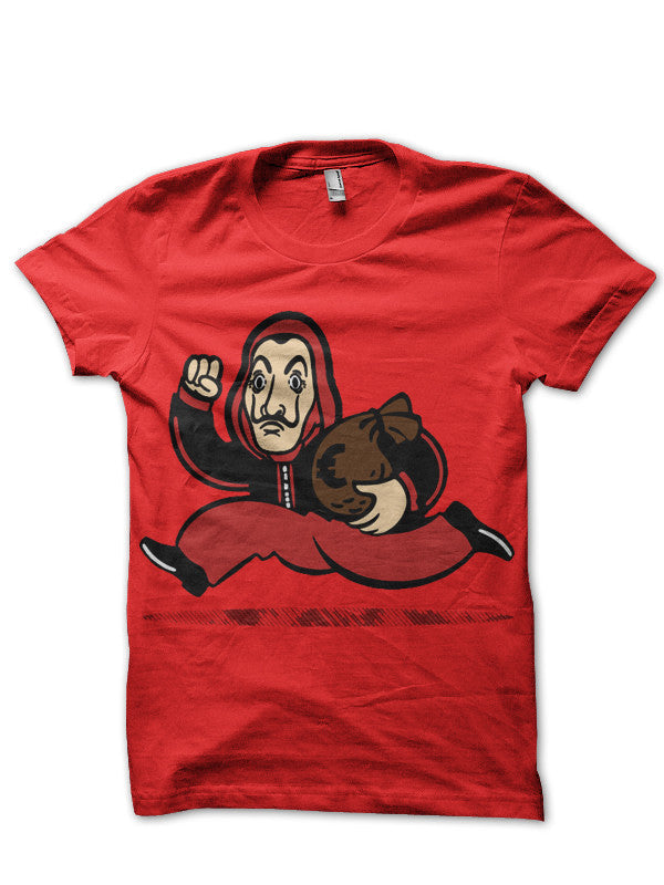 Money Heist Red T-Shirt Style001 Hoodie, Sweatshirt | CoreVibeTees.com