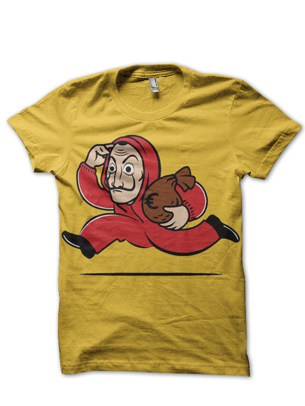Money Heist Yellow T-Shirt Hoodie, Sweatshirt | CoreVibeTees.com