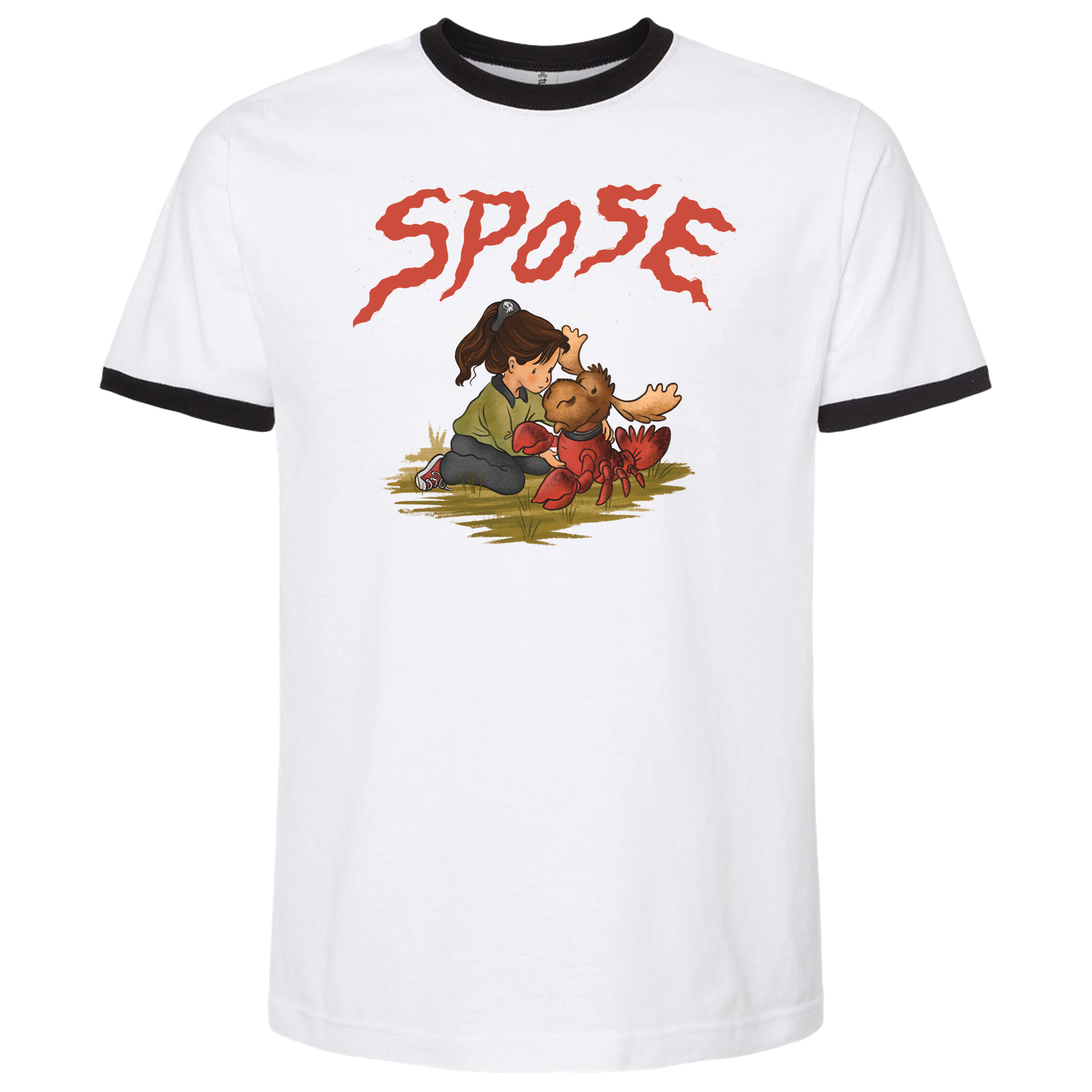 Spose - Moose Lobster Ringer T-Shirt Hoodie, Sweatshirt | CoreVibeTees.com