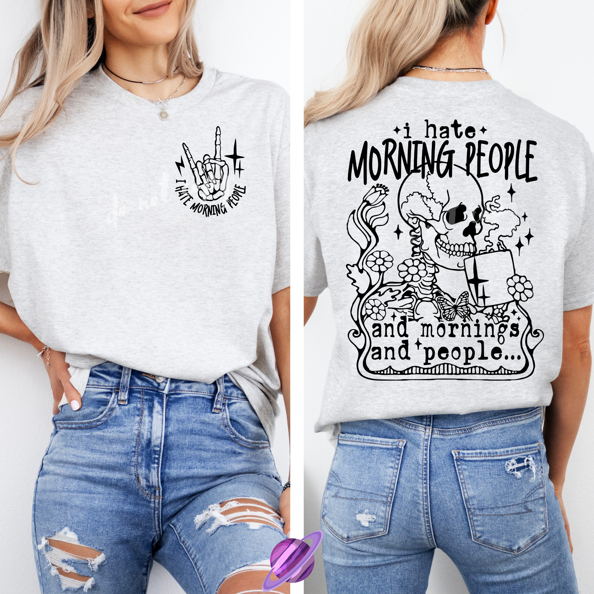 Morning People Tee Hoodie, Sweatshirt | CoreVibeTees.com (Image 1)