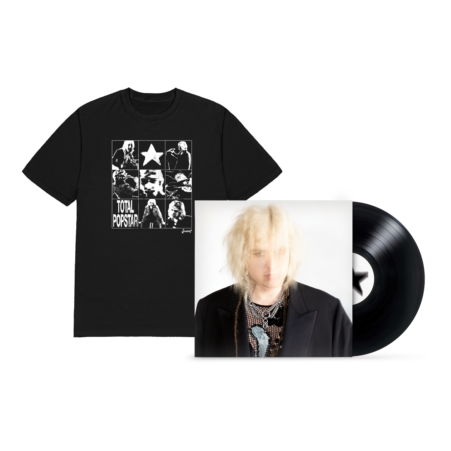 MothÃ© - Total Popstar Tee (Black) + Total Popstar Vinyl Hoodie, Sweatshirt | CoreVibeTees.com