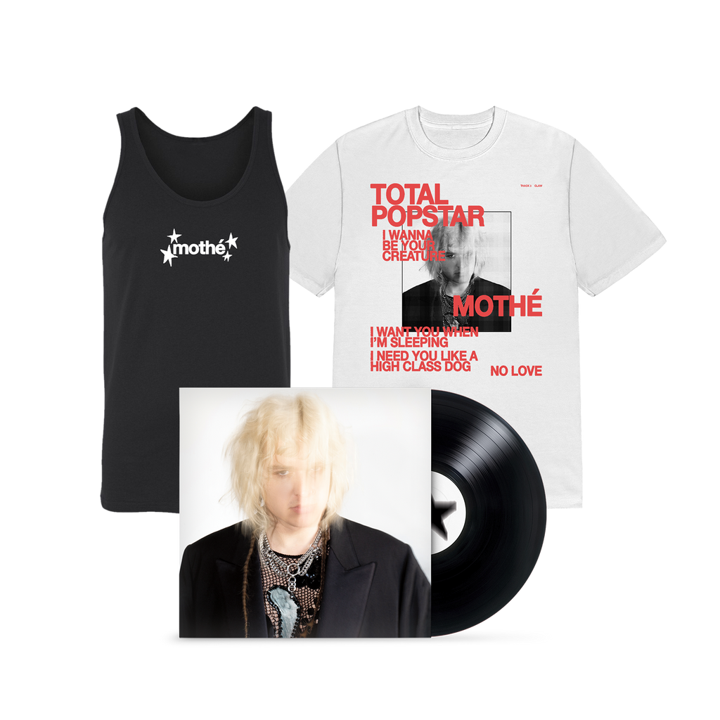 MothÃ© - Claw Tee (White) + Logo Stars Tank (Black) + Total Popstar Vinyl Hoodie, Sweatshirt | CoreVibeTees.com