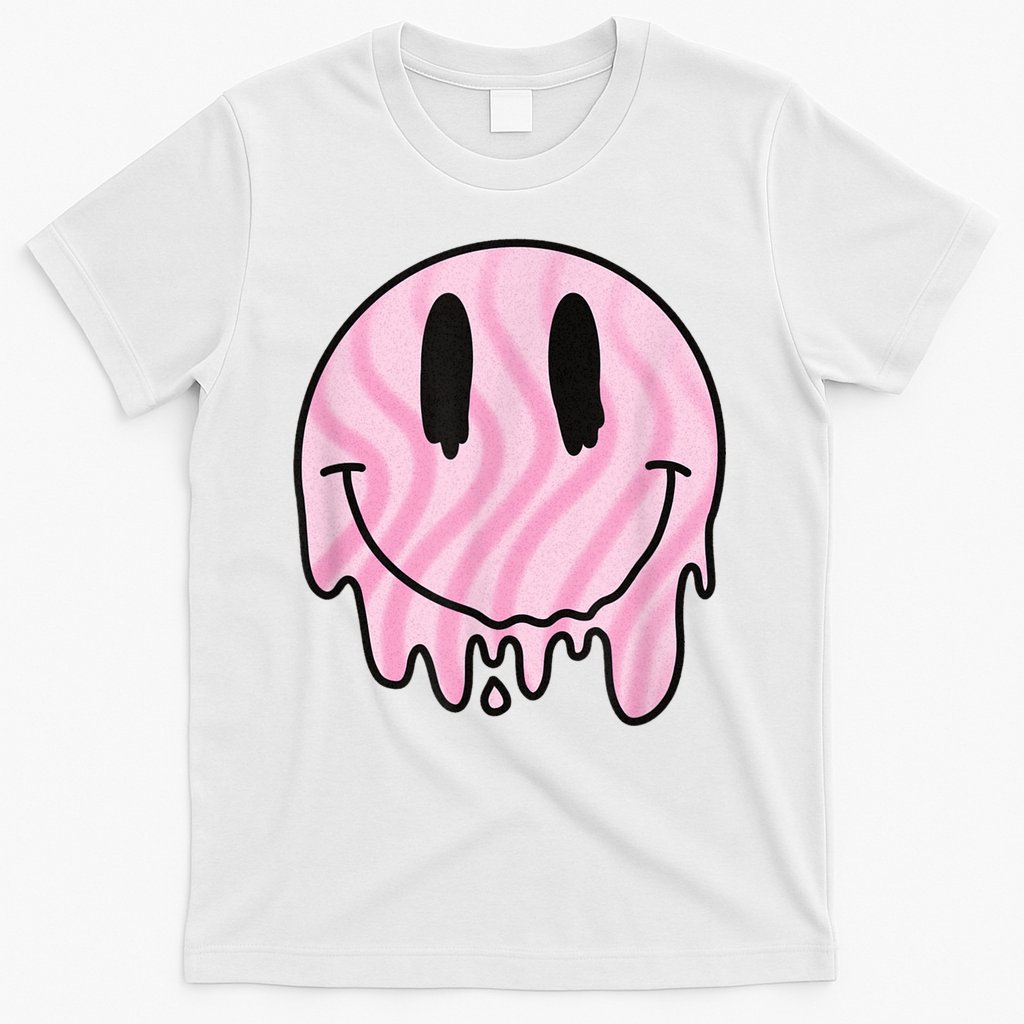 Melted Smiley Face Retro 80s Dripping Melting Happy Smile T-Shirt Hoodie, Sweatshirt | CoreVibeTees.com
