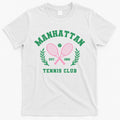 Manhattan Tennis Club Pink And Green Tennis T-Shirt Hoodie, Sweatshirt | CoreVibeTees.com