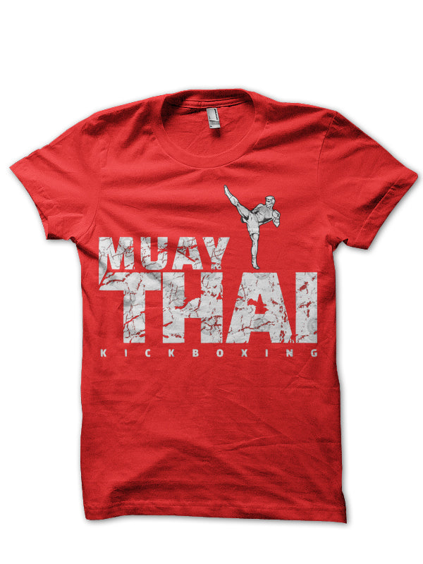Muay Thai Red T-Shirt Hoodie, Sweatshirt | CoreVibeTees.com