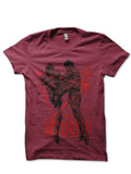 Muay Thai Maroon T-Shirt Hoodie, Sweatshirt | CoreVibeTees.com