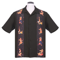 Multi Pinup Bowling Shirt by Steady Clothing Hoodie, Sweatshirt | CoreVibeTees.com (Image 1)
