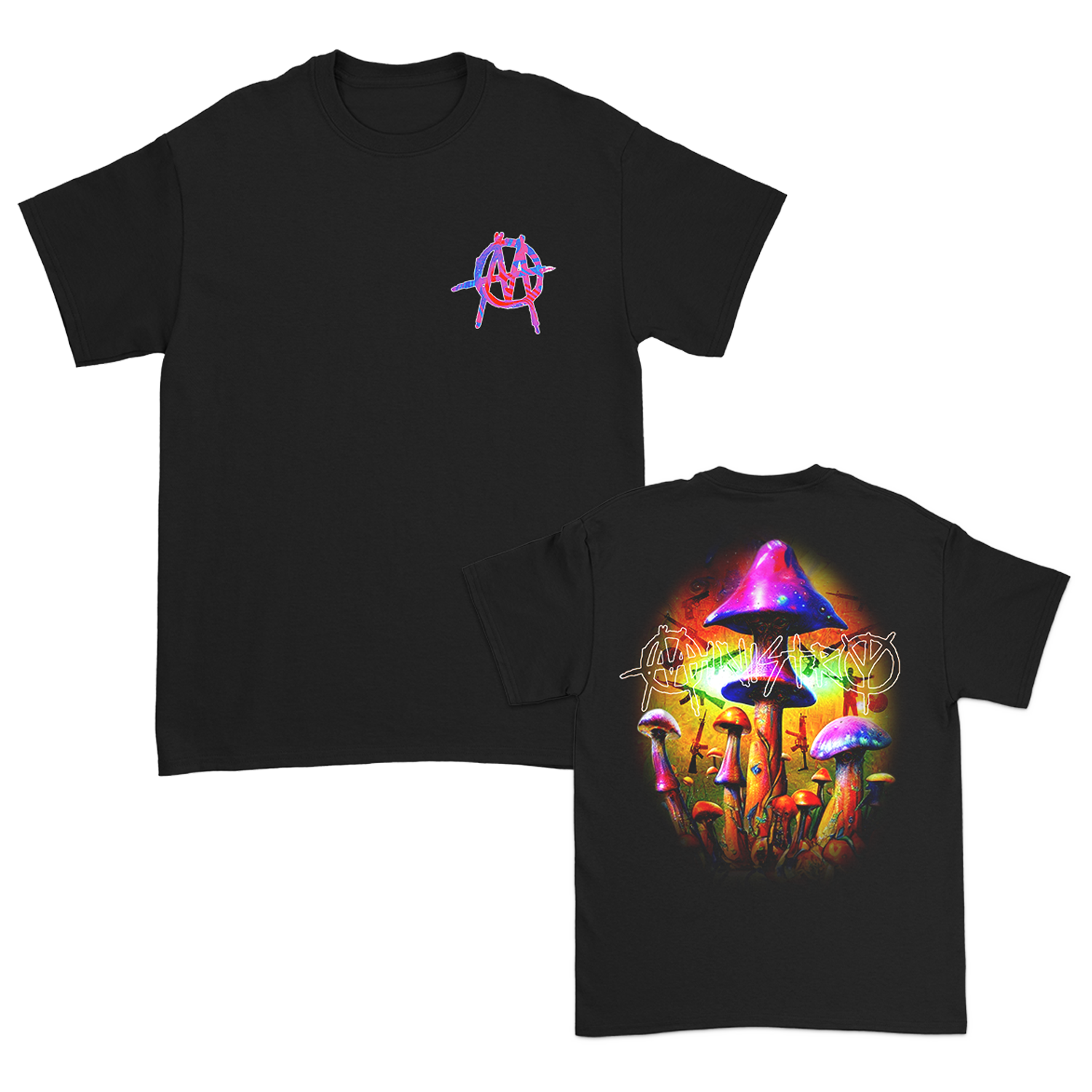 HOPIUM Mushroom T-Shirt (Black) Hoodie, Sweatshirt | CoreVibeTees.com (Image 1)