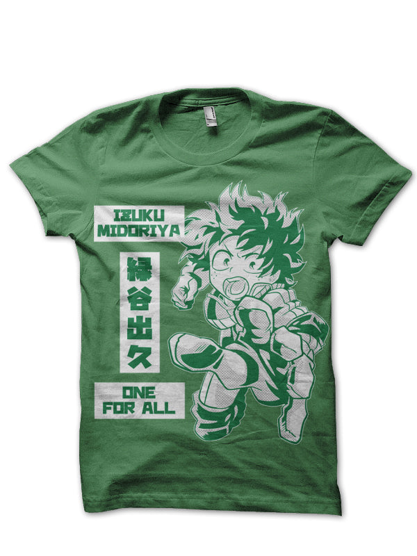 My Hero Academia Green T-Shirt Hoodie, Sweatshirt | CoreVibeTees.com