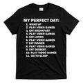 My Perfect Day Sleep Eat Play Video Games T-Shirt Hoodie, Sweatshirt | CoreVibeTees.com