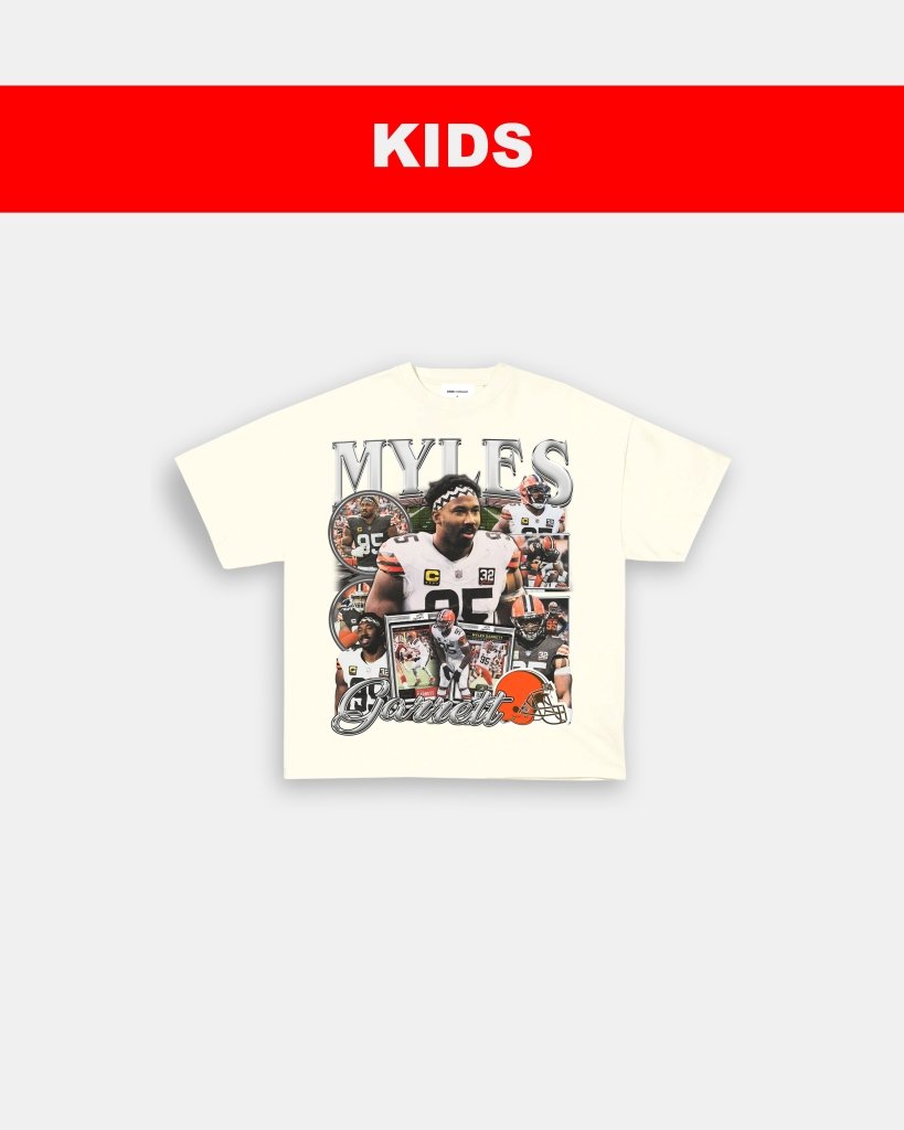 MYLES GARRETT - KIDS TEE Hoodie, Sweatshirt | CoreVibeTees.com (Image 4)