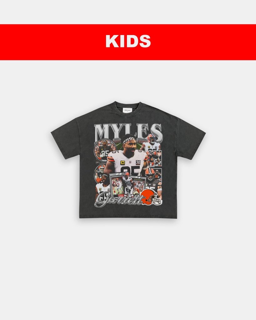 MYLES GARRETT - KIDS TEE Hoodie, Sweatshirt | CoreVibeTees.com (Image 1)