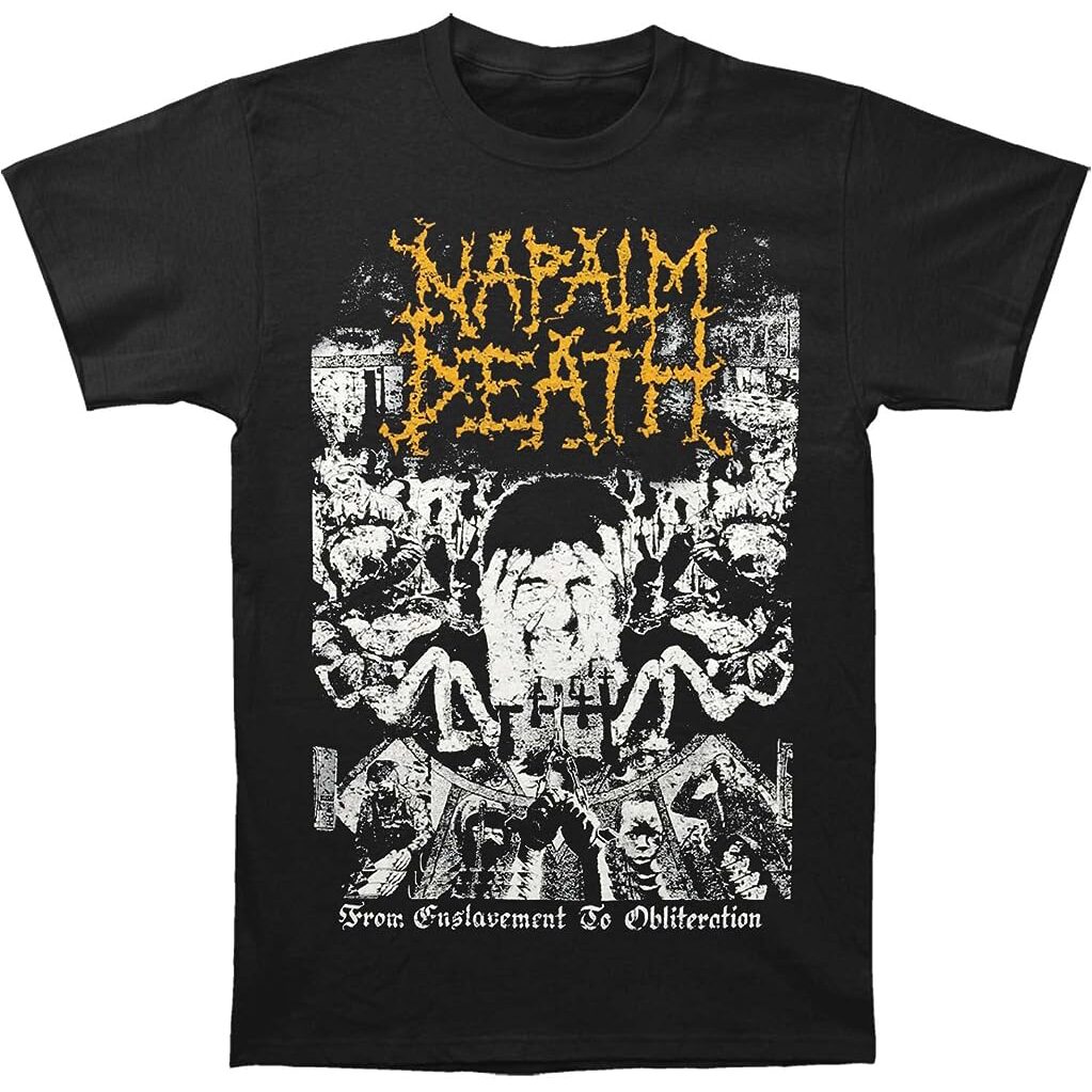 Napalm Death From Enslavement to Obliteration T-Shirt Hoodie, Sweatshirt | CoreVibeTees.com