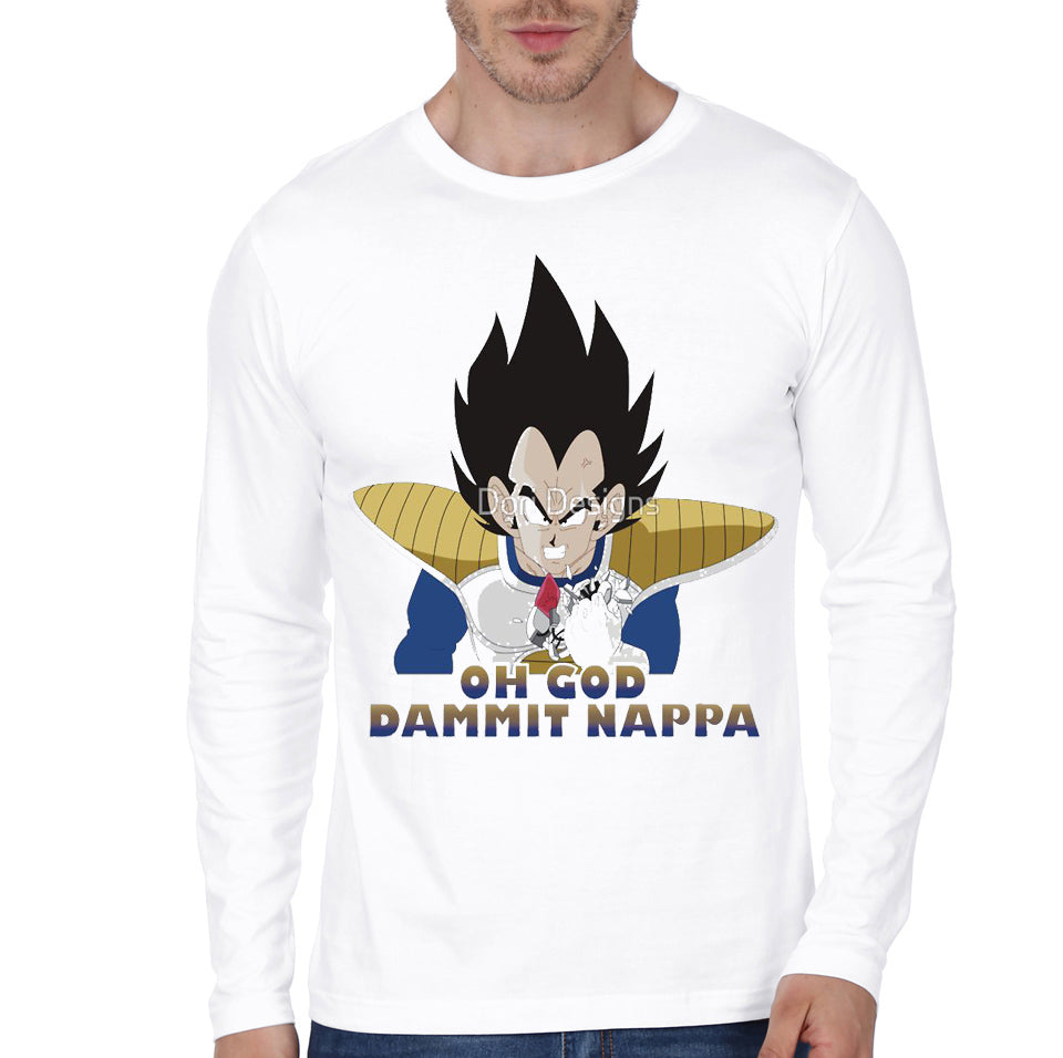 Nappa White Full Sleeve Tee Hoodie, Sweatshirt | CoreVibeTees.com