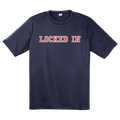 Davis Clarke - Locked In Performance T-Shirt (Red/White Print) Hoodie, Sweatshirt | CoreVibeTees.com