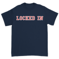 Davis Clarke - Locked In T-Shirt (Red/White Print) Hoodie, Sweatshirt | CoreVibeTees.com