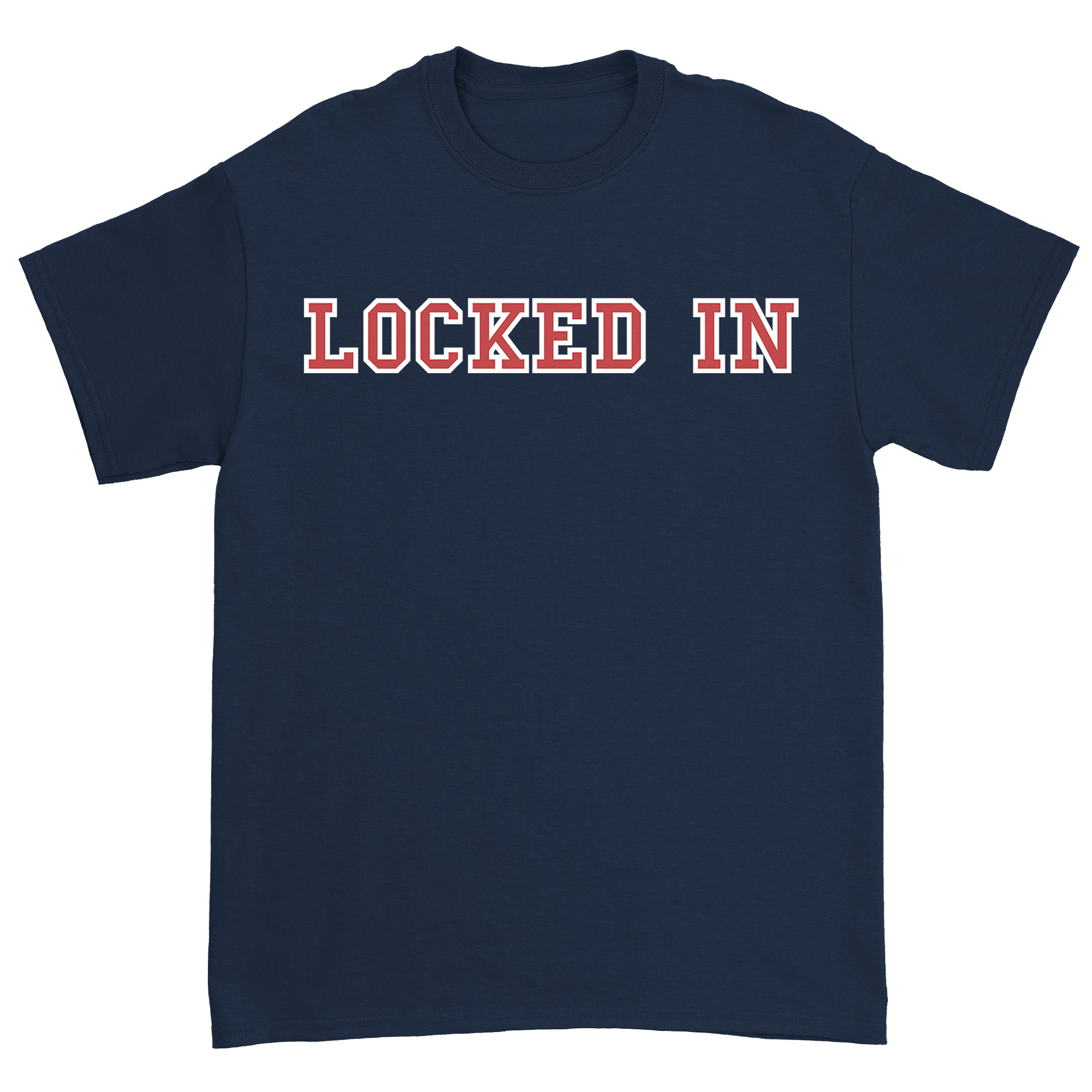 Davis Clarke - Locked In T-Shirt (Red/White Print) Hoodie, Sweatshirt | CoreVibeTees.com