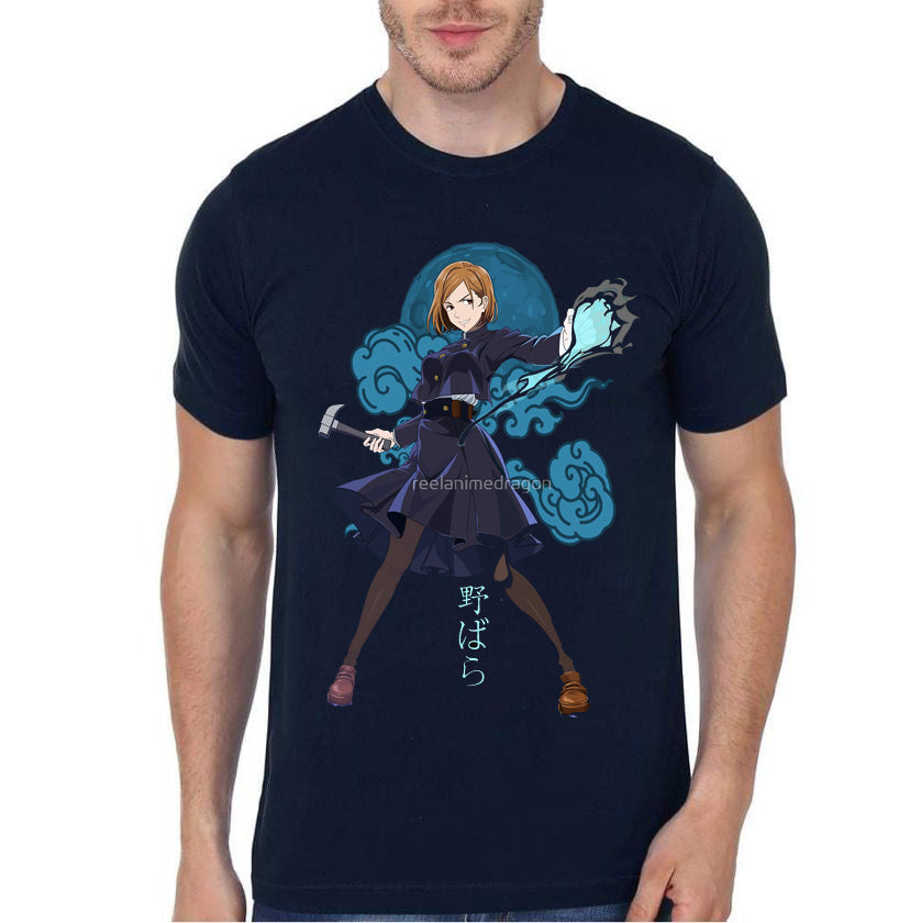 Jujutsu Kaisen Half Sleeve Navy Blue T-Shirt Hoodie, Sweatshirt | CoreVibeTees.com