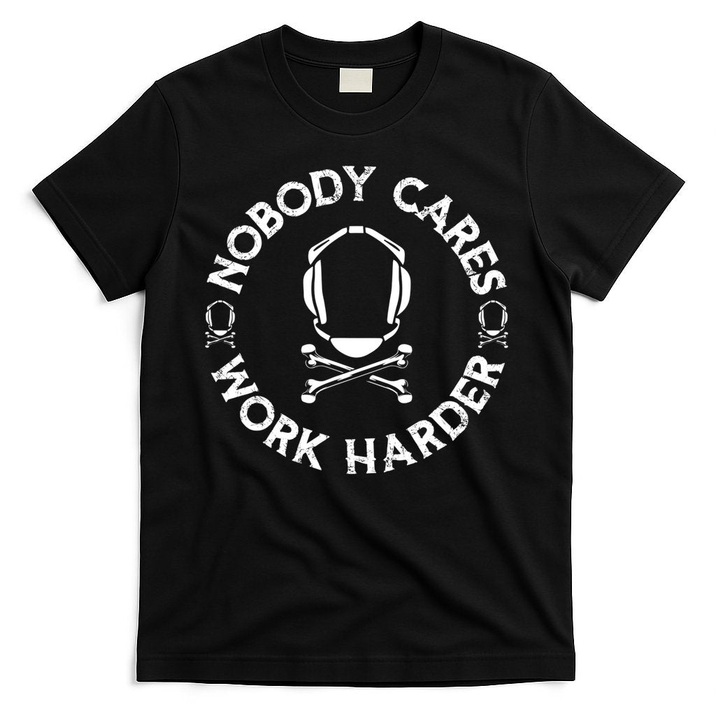 Nobody Cares Work Harder Wrestling Headgear Skull Bones T-Shirt Hoodie, Sweatshirt | CoreVibeTees.com