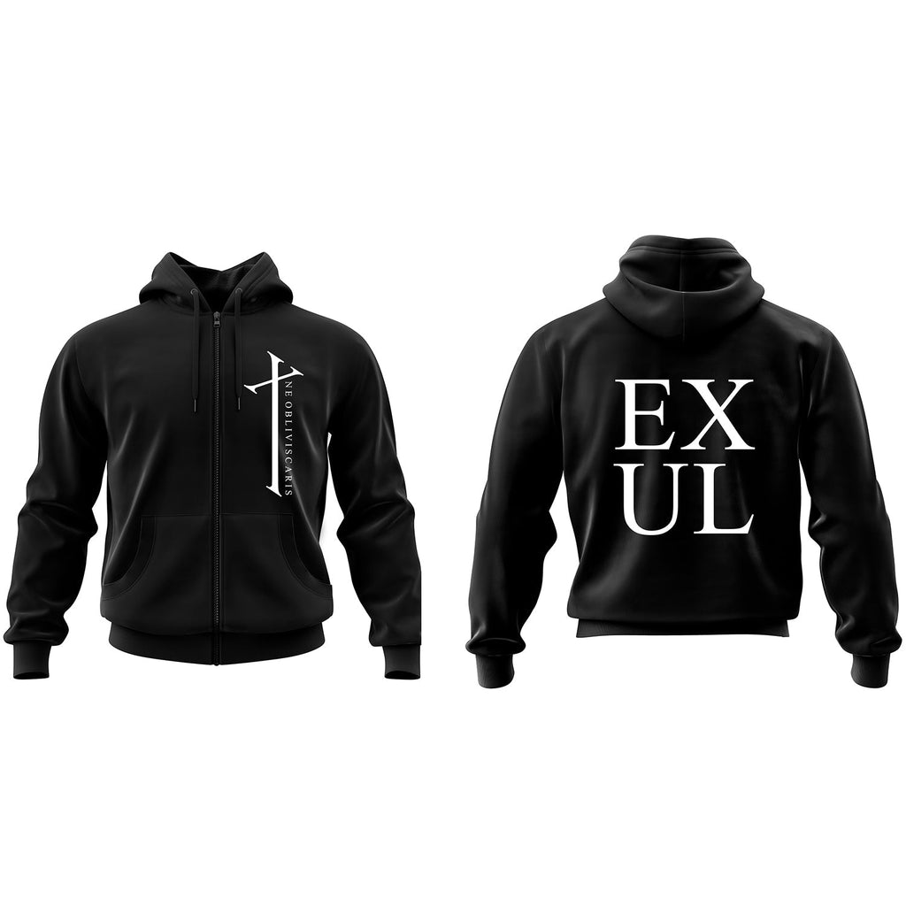 Exul Zip Hoodie (Black) T-Shirts, Sweatshirt | CoreVibeTees.com (Image 3)
