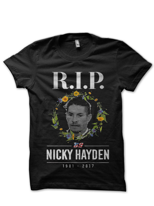 â€œValentino Rossi Tribute To Nicky Haydenâ€ Black T-Shirt Hoodie, Sweatshirt | CoreVibeTees.com