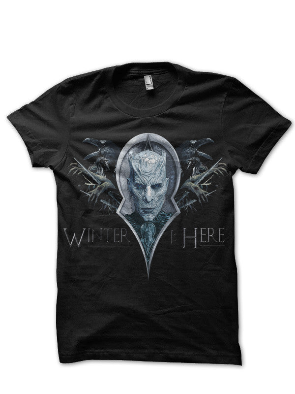 Night King Winter Is Here Black T-Shirt Hoodie, Sweatshirt | CoreVibeTees.com