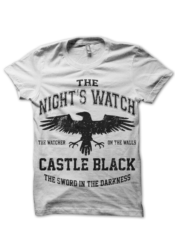Nightâ€™s Watch White Tee Hoodie, Sweatshirt | CoreVibeTees.com