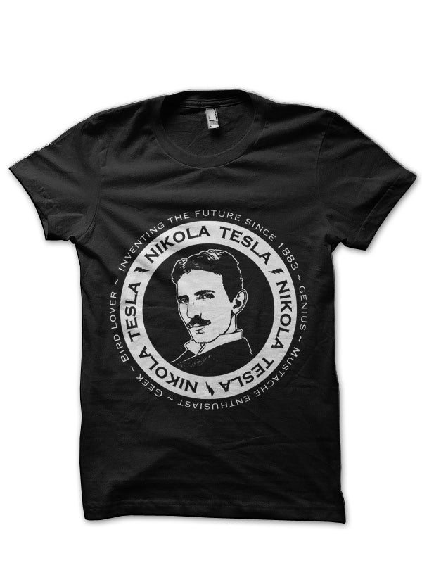 Inventor Nikola Testa Black T-Shirt Hoodie, Sweatshirt | CoreVibeTees.com