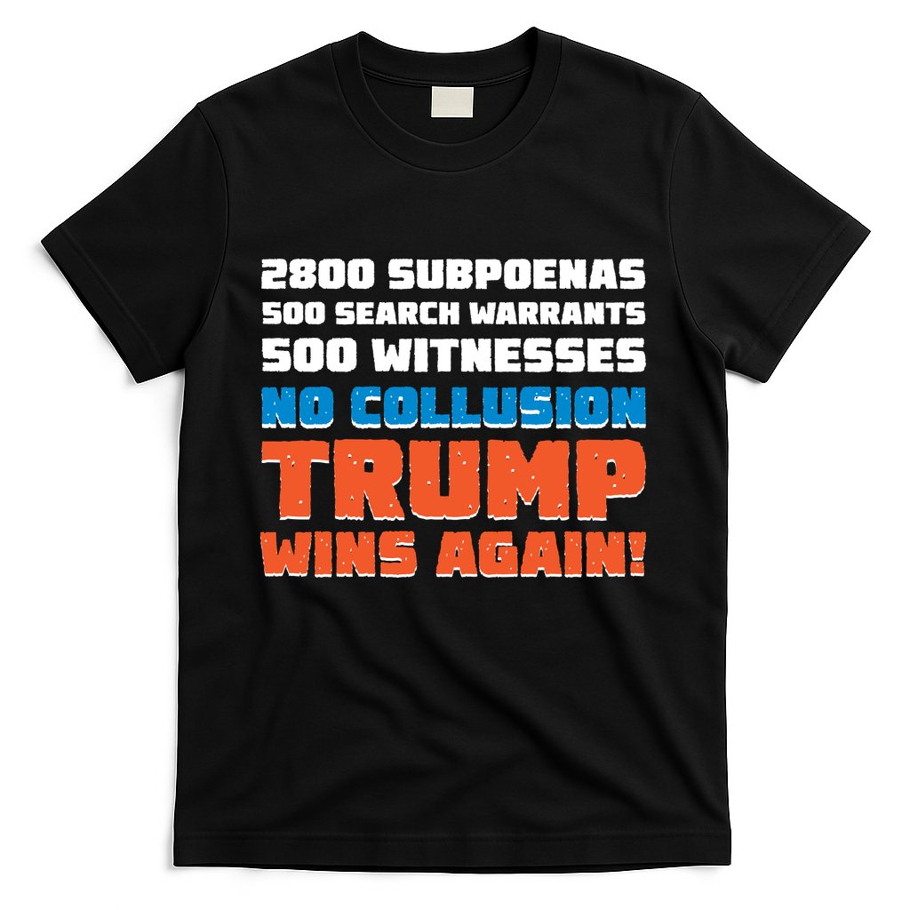 No Collusion Trump Wins Again T-Shirt Hoodie, Sweatshirt | CoreVibeTees.com
