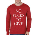 No Fucks To Give Red Full Sleeve T-Shirt Hoodie, Sweatshirt | CoreVibeTees.com