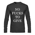 No Fucks Black Full Sleeve T-Shirt Hoodie, Sweatshirt | CoreVibeTees.com