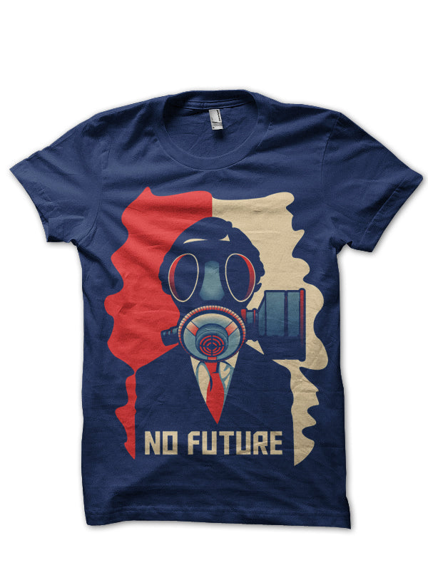 No Future Navy Blue Tee Hoodie, Sweatshirt | CoreVibeTees.com