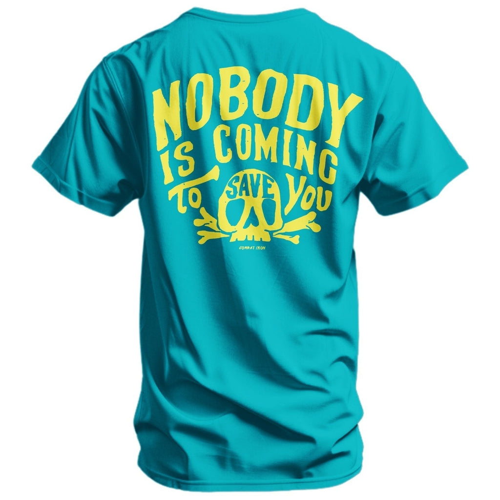 Nobody Is Coming To Save You Skull Men's T-Shirt Hoodie, Sweatshirt | CoreVibeTees.com (Image 4)