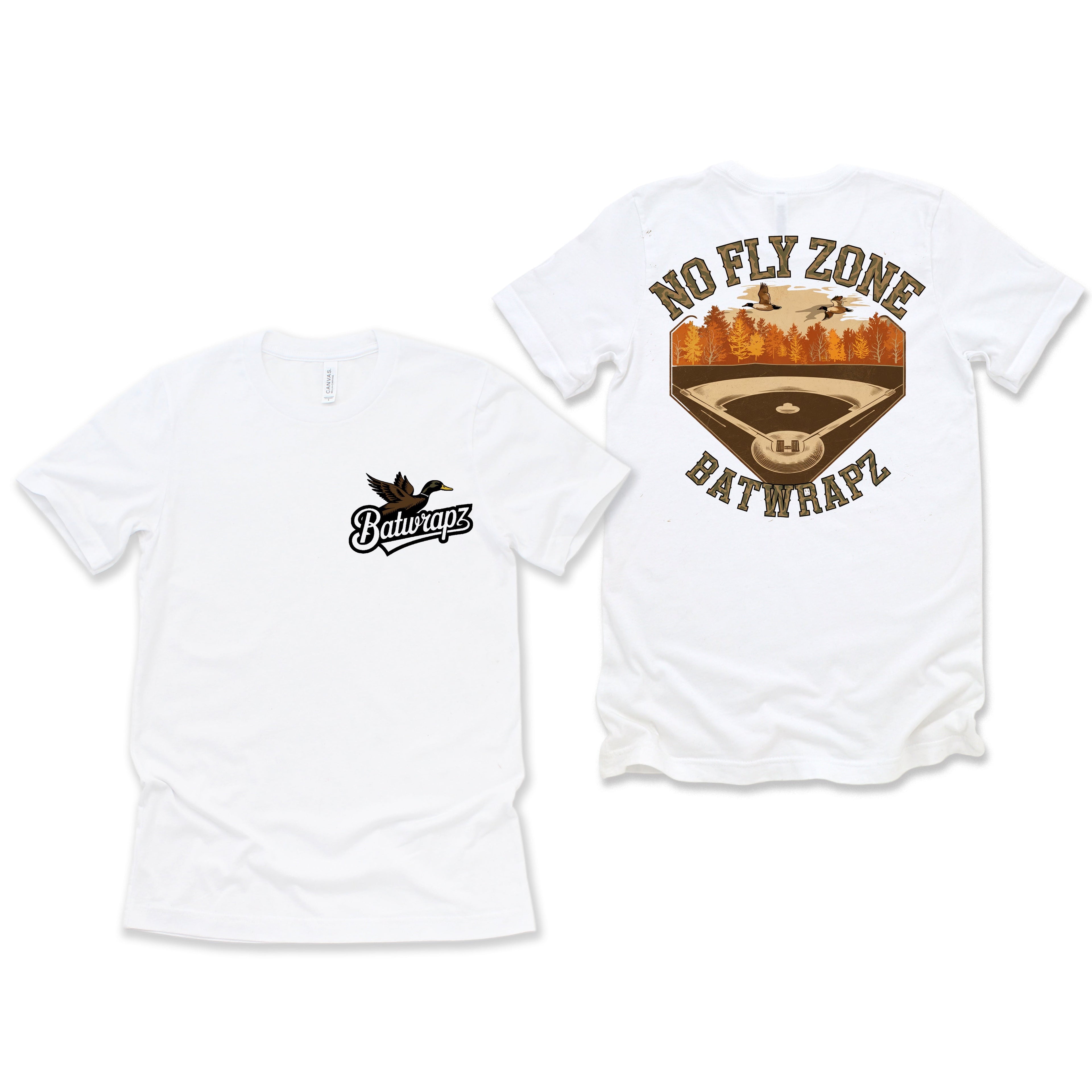 BatWrapz "No Fly Zone" Youth Tee - White Hoodie, Sweatshirt | CoreVibeTees.com (Image 1)