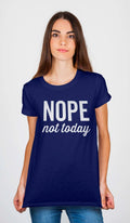 Nope Not Today Navy Blue T-Shirt Hoodie, Sweatshirt | CoreVibeTees.com