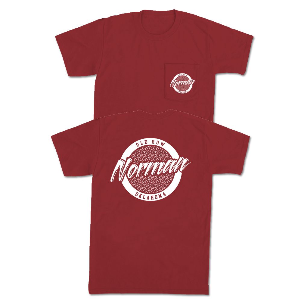 Norman, Oklahoma Circle Logo Pocket Tee Hoodie, Sweatshirt | CoreVibeTees.com (Image 1)