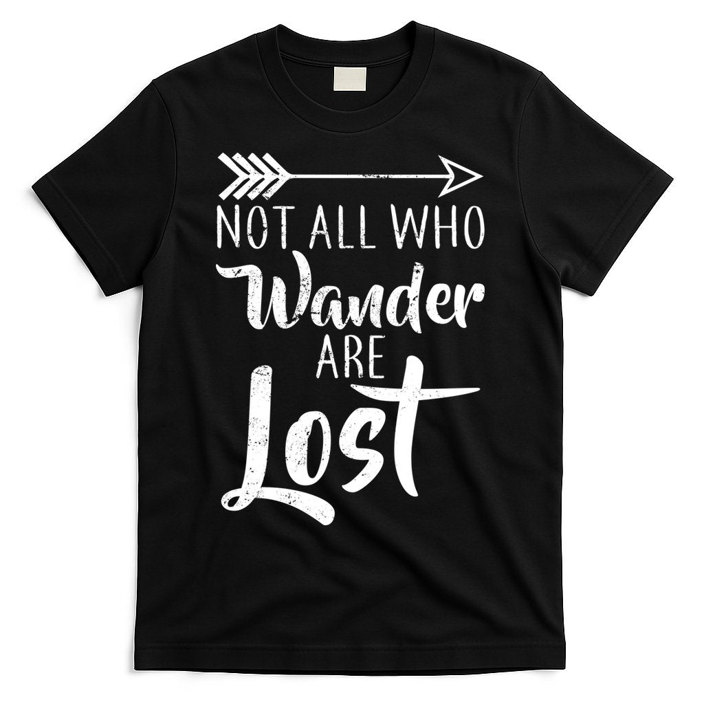 Not All Who Wander Are Lost Hiking T-Shirt Hoodie, Sweatshirt | CoreVibeTees.com