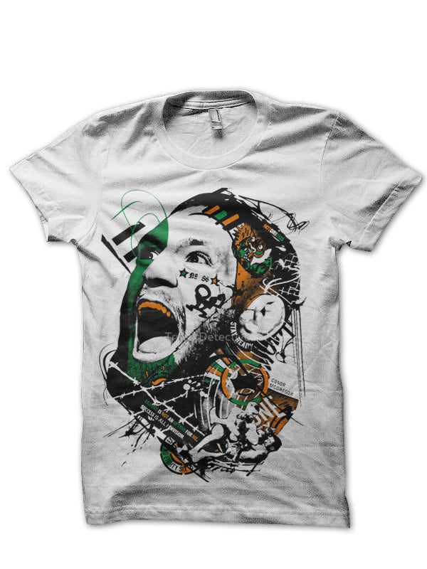 Connor UFC White T-Shirt Hoodie, Sweatshirt | CoreVibeTees.com