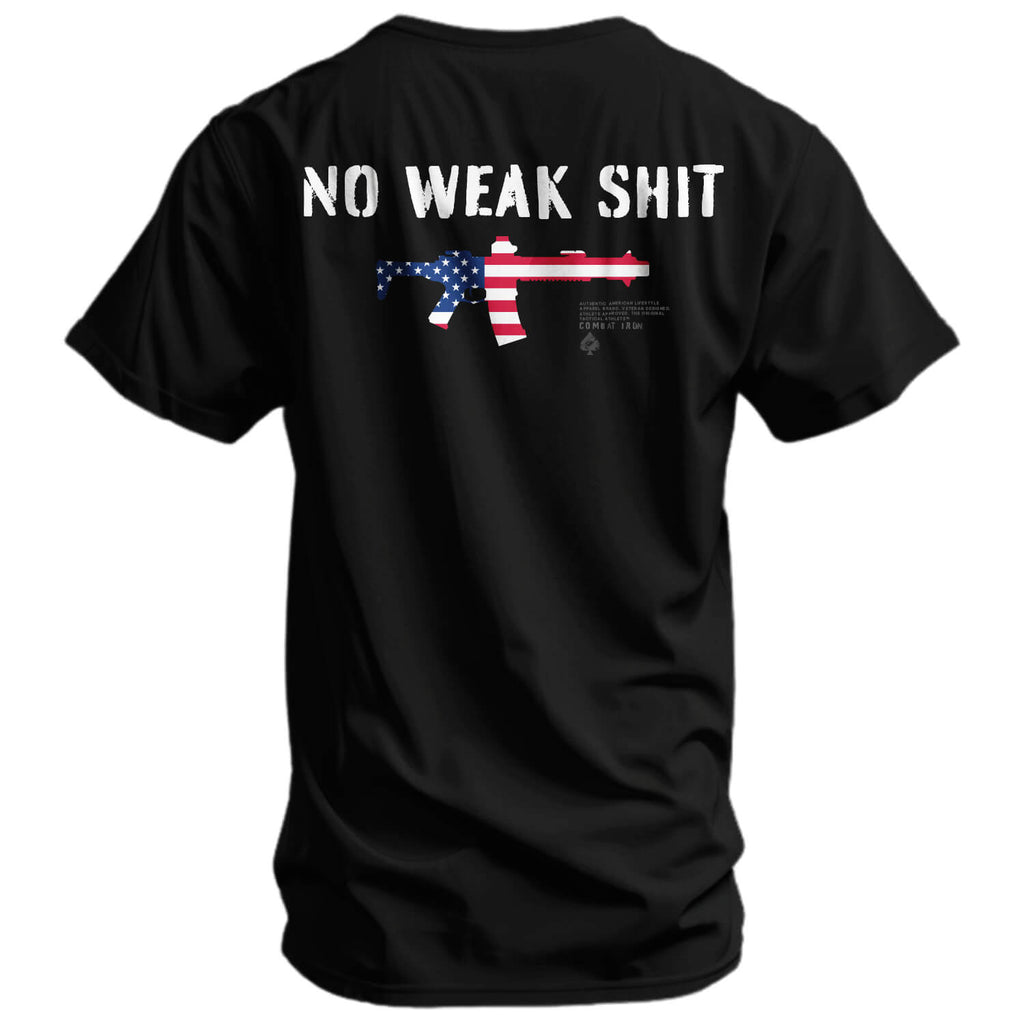 No Weak Shit Rifle Men's T-Shirt Hoodie, Sweatshirt | CoreVibeTees.com (Image 1)