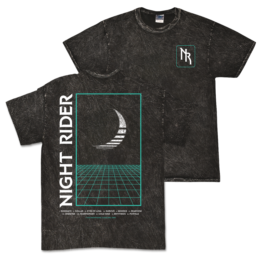Night Rider - Logo Mineral Wash T-Shirt Hoodie, Sweatshirt | CoreVibeTees.com (Image 1)