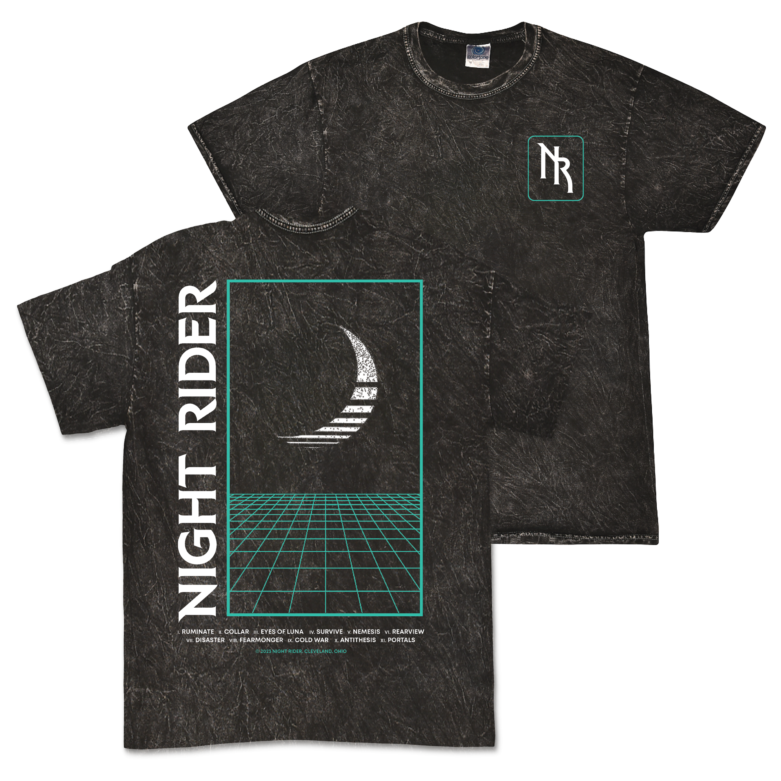 Night Rider - Logo Mineral Wash T-Shirt Hoodie, Sweatshirt | CoreVibeTees.com (Image 1)