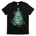 Oh Come Let Us Adore Him Christian Jesus Christmas T-Shirt Hoodie, Sweatshirt | CoreVibeTees.com