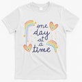 One Day At A Time Rainbow T-Shirt Hoodie, Sweatshirt | CoreVibeTees.com