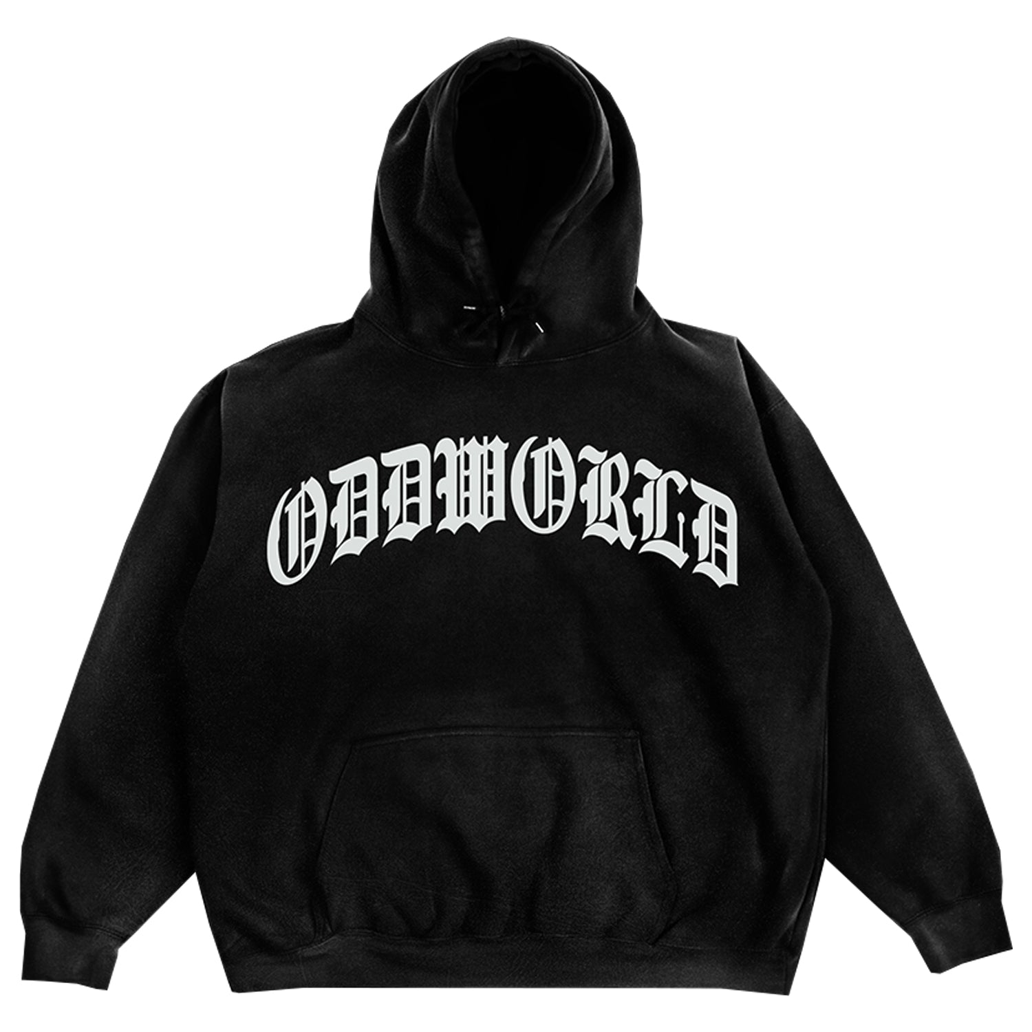 Old English Puff Print Hoodie (Black) T-Shirts, Sweatshirt | CoreVibeTees.com