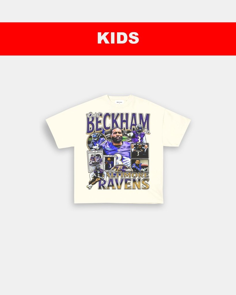 ODELL BECKHAM JR - RAVENS - KIDS TEE Hoodie, Sweatshirt | CoreVibeTees.com (Image 4)