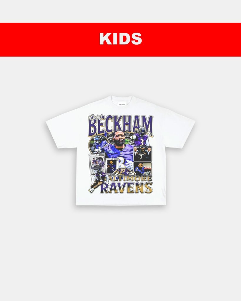 ODELL BECKHAM JR - RAVENS - KIDS TEE Hoodie, Sweatshirt | CoreVibeTees.com (Image 2)