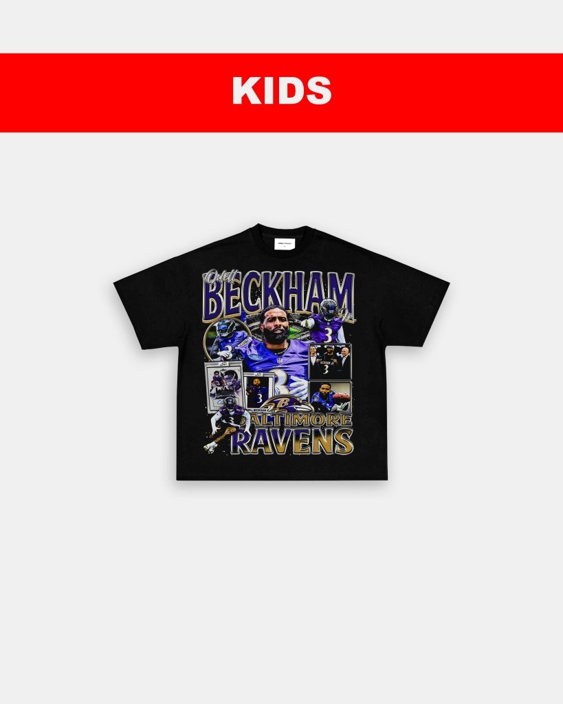 ODELL BECKHAM JR - RAVENS - KIDS TEE Hoodie, Sweatshirt | CoreVibeTees.com (Image 3)
